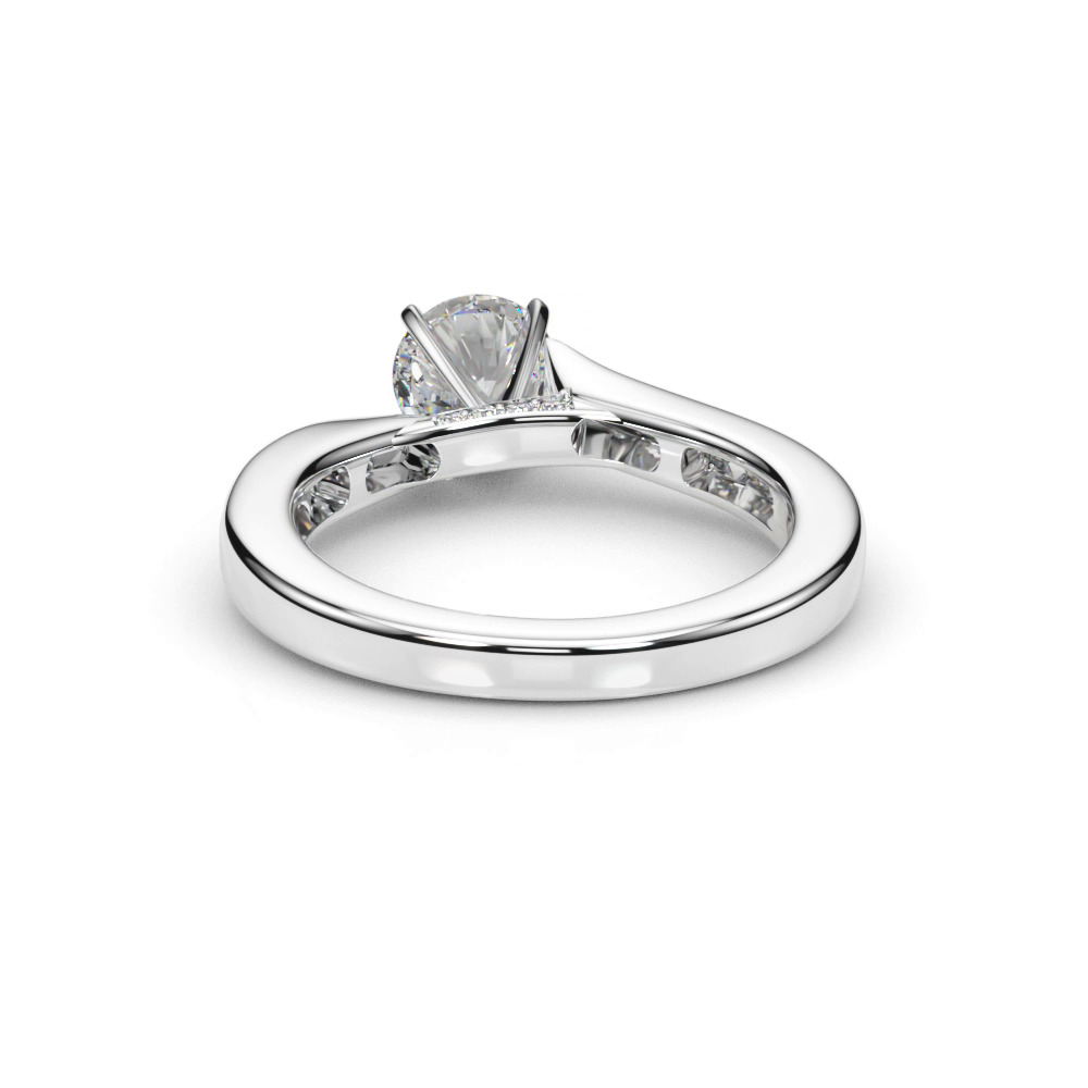 360 degree view of Darya Channel Diamond Bypass Engagement Ring