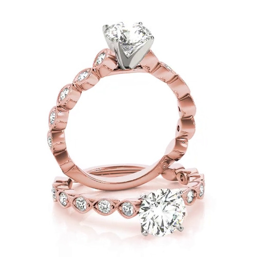 360 degree view of Dallas Vintage Inspired Engagement Ring