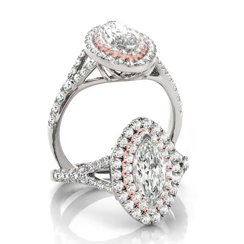 360 degree view of Gwendolyn Halo Engagement Ring