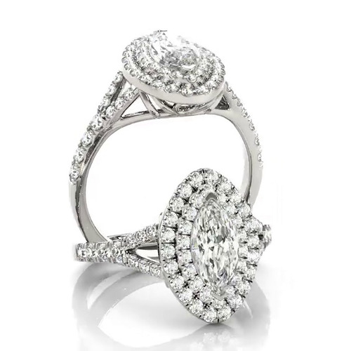 360 degree view of Gwendolyn Halo Engagement Ring
