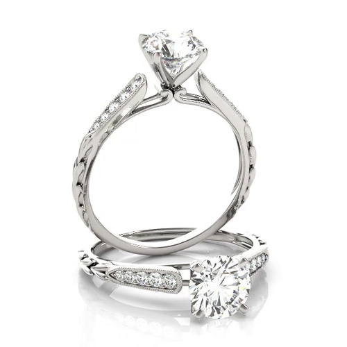 360 degree view of Trudy Vintage Inspired Engagement Ring