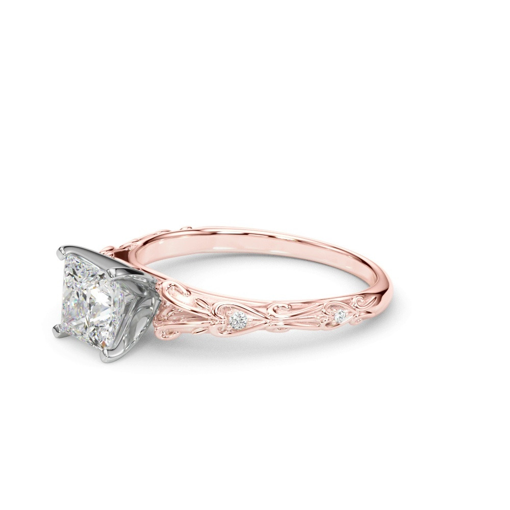 360 degree view of Tegan Vintage Inspired Engagement Ring