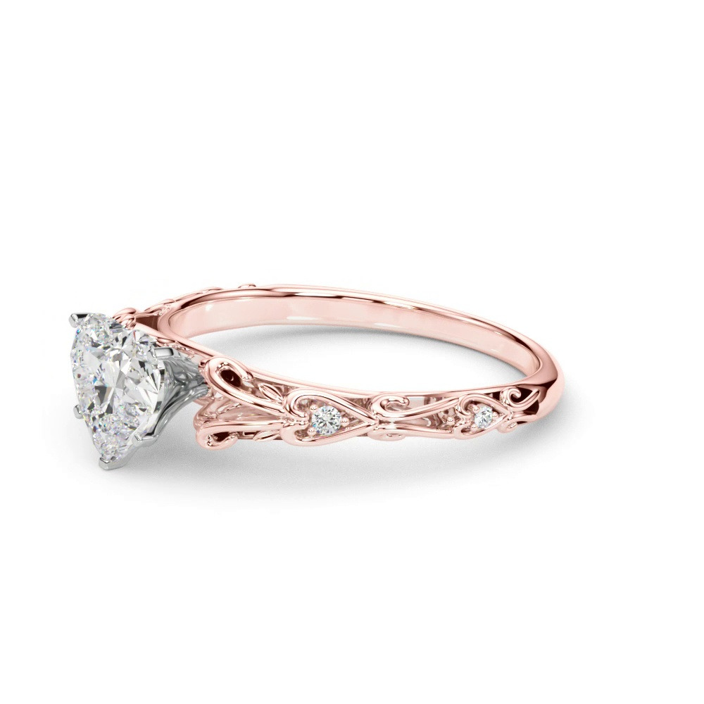 360 degree view of Tegan Vintage Inspired Engagement Ring