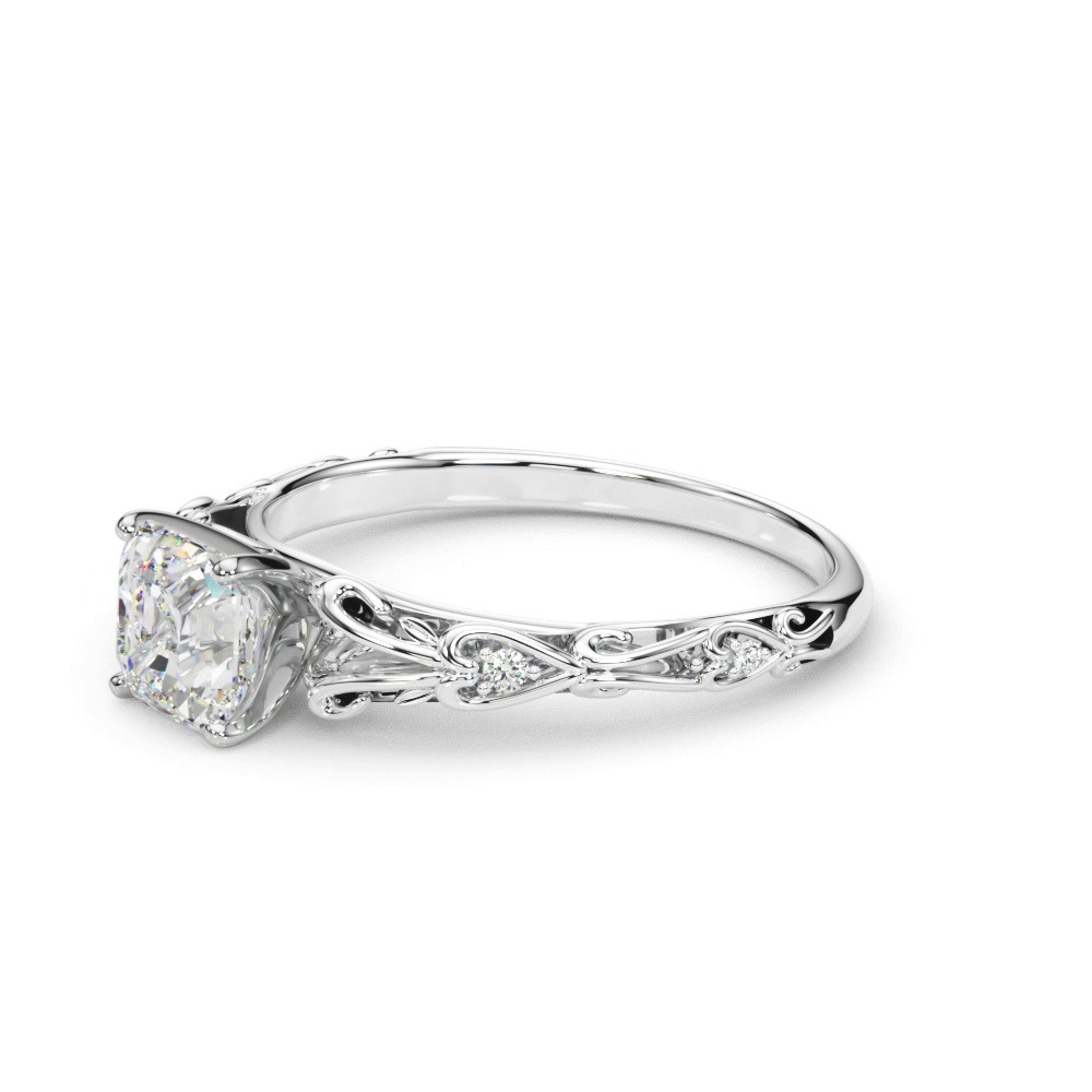 360 degree view of Tegan Vintage Inspired Engagement Ring