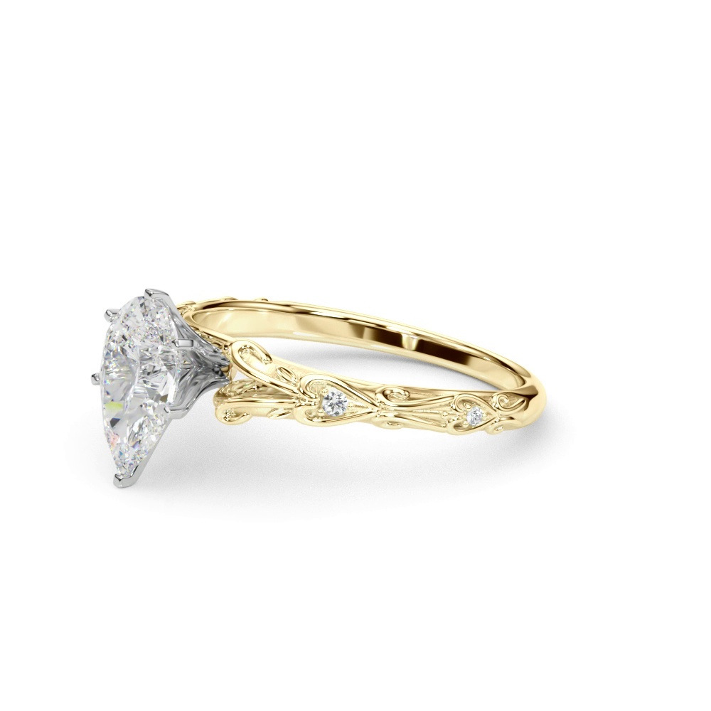 360 degree view of Tegan Vintage Inspired Engagement Ring