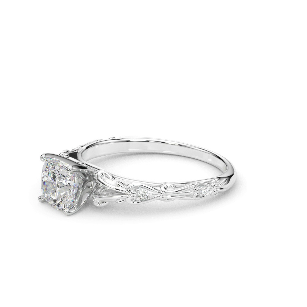 360 degree view of Tegan Vintage Inspired Engagement Ring