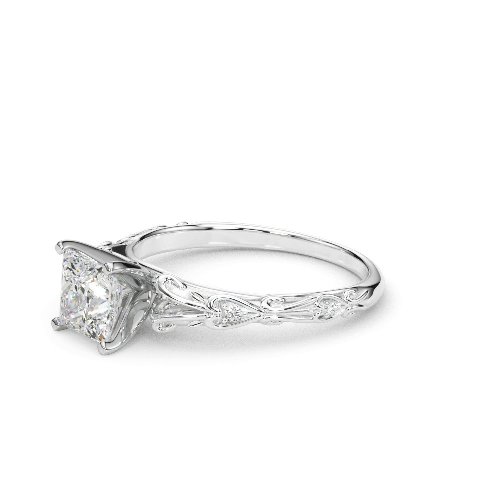 360 degree view of Tegan Vintage Inspired Engagement Ring