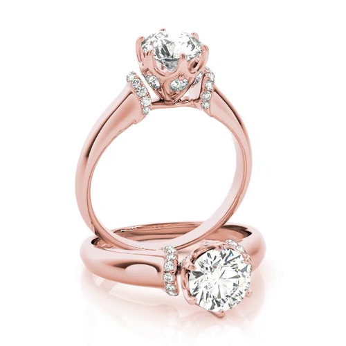 360 degree view of Cheyenne 6 Prong Diamond Engagement Ring
