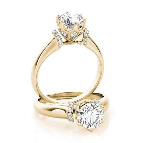 360 degree view of Cheyenne 6 Prong Diamond Engagement Ring