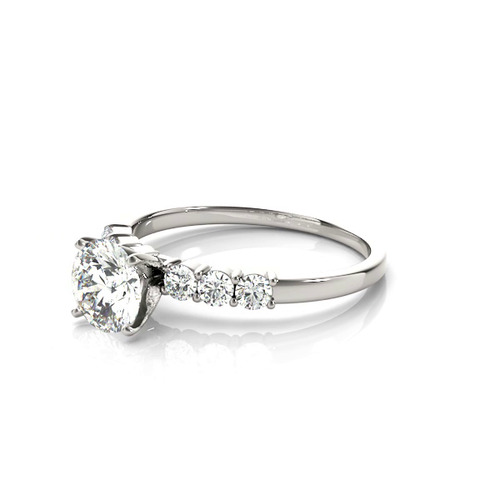360 degree view of Daffodil Classic Prong Set Diamond Engagement Ring