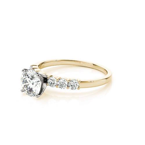 360 degree view of Daffodil Classic Prong Set Diamond Engagement Ring