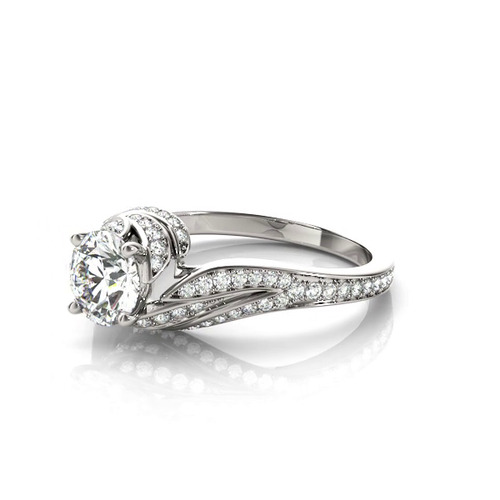 360 degree view of Vienna Diamond Bypass Engagement Ring