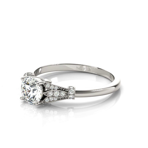 360 degree view of Lexington Vintage Inspired Engagement Ring