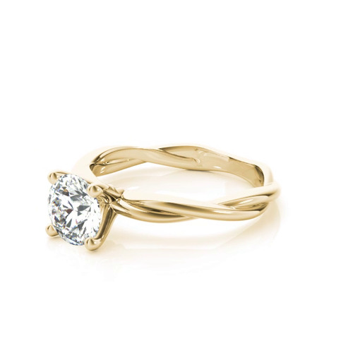360 degree view of Natalie 4 Prong Twist Solitaire Engagement Ring