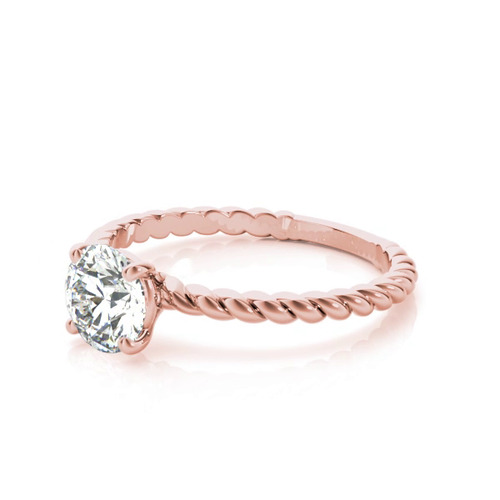 360 degree view of Emilia Twist Engagement Ring