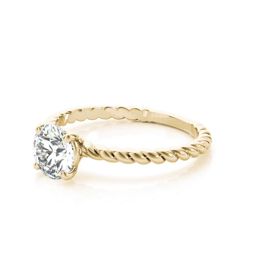 360 degree view of Emilia Twist Engagement Ring