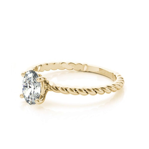 360 degree view of Leah 4 Prong Twist Engagement Ring