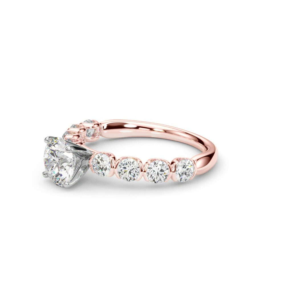360 degree view of Kandice U Prong Diamond Engagement Ring