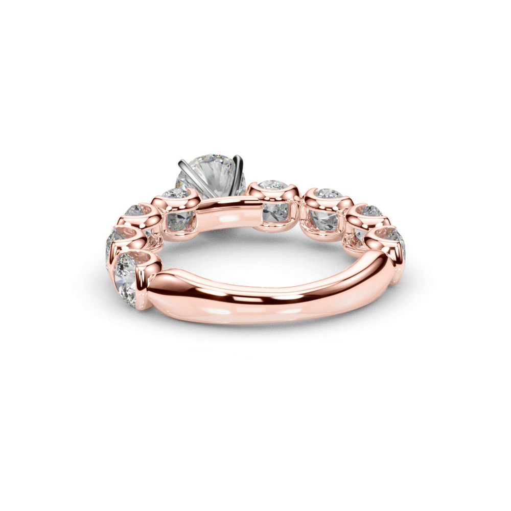 360 degree view of Devika U Prong Diamond Engagement Ring