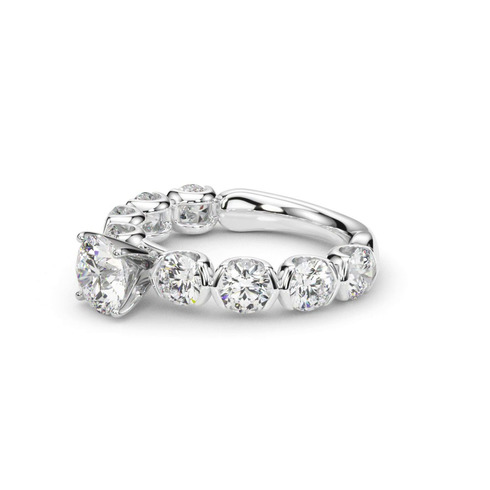 360 degree view of Devika U Prong Lab Diamond Engagement Ring