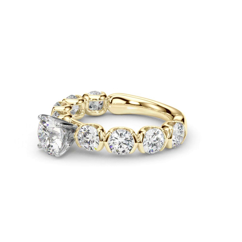 360 degree view of Devika U Prong Lab Diamond Engagement Ring