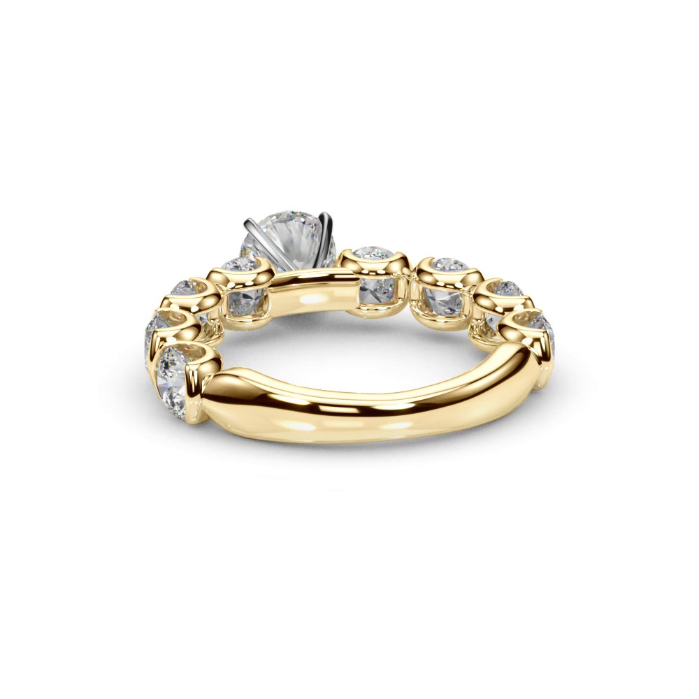 360 degree view of Devika U Prong Diamond Engagement Ring