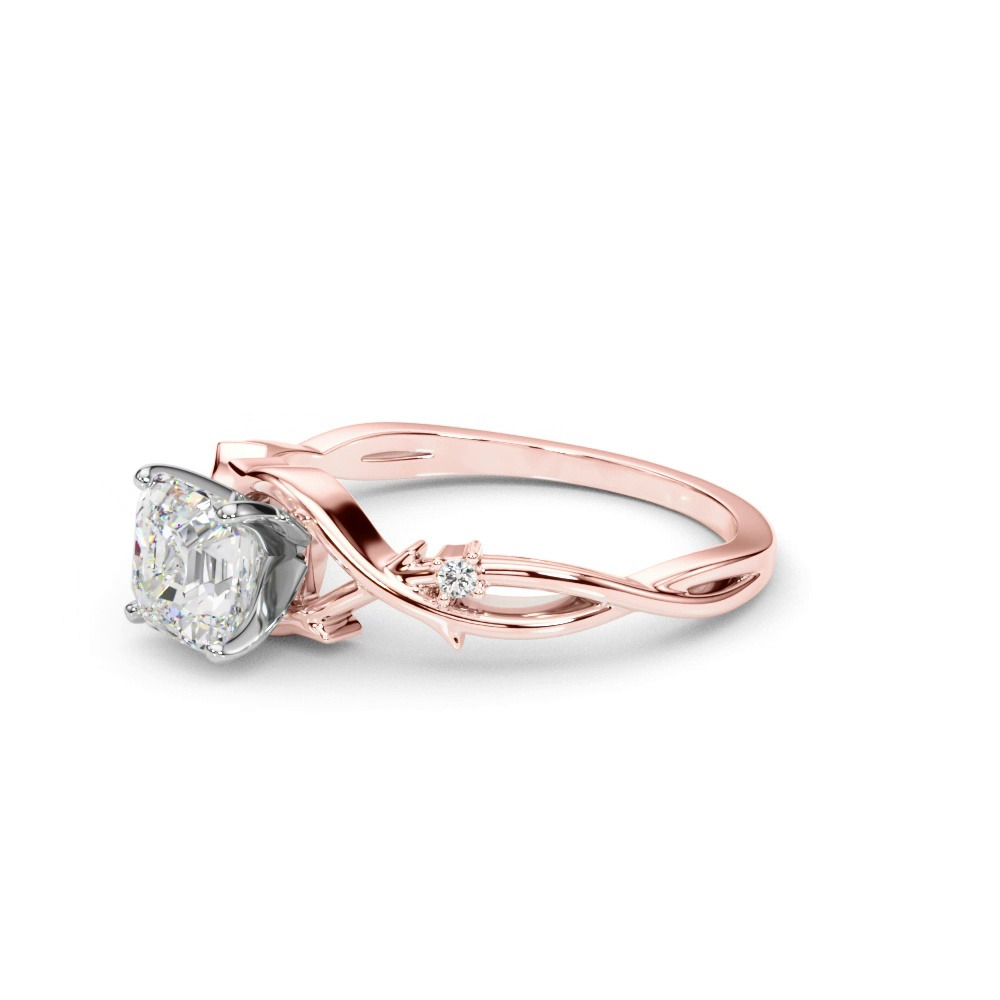 360 degree view of Vine Nature Inspired Engagement Ring