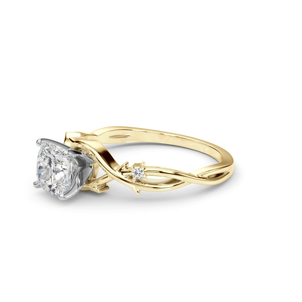 360 degree view of Vine Nature Inspired Engagement Ring