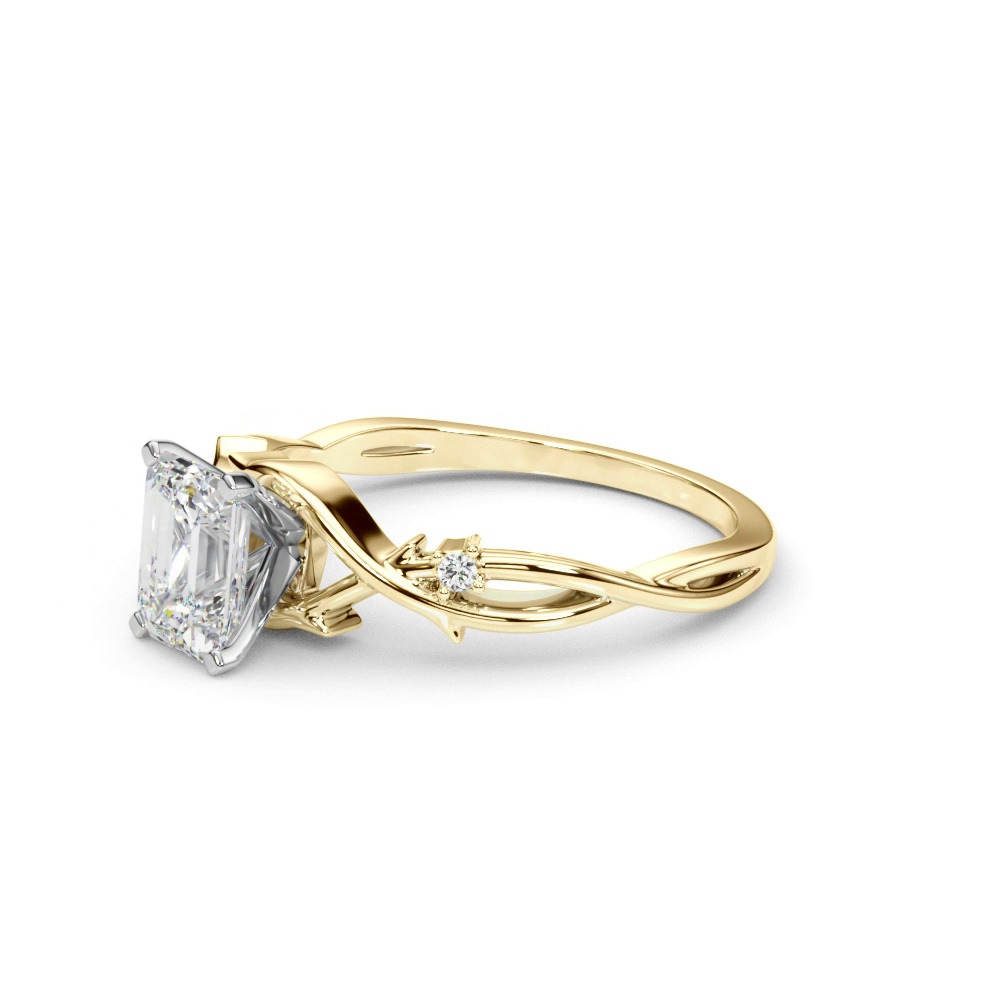 360 degree view of Vine Nature Inspired Engagement Ring