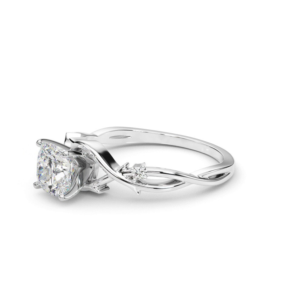 360 degree view of Vine Nature Inspired Engagement Ring