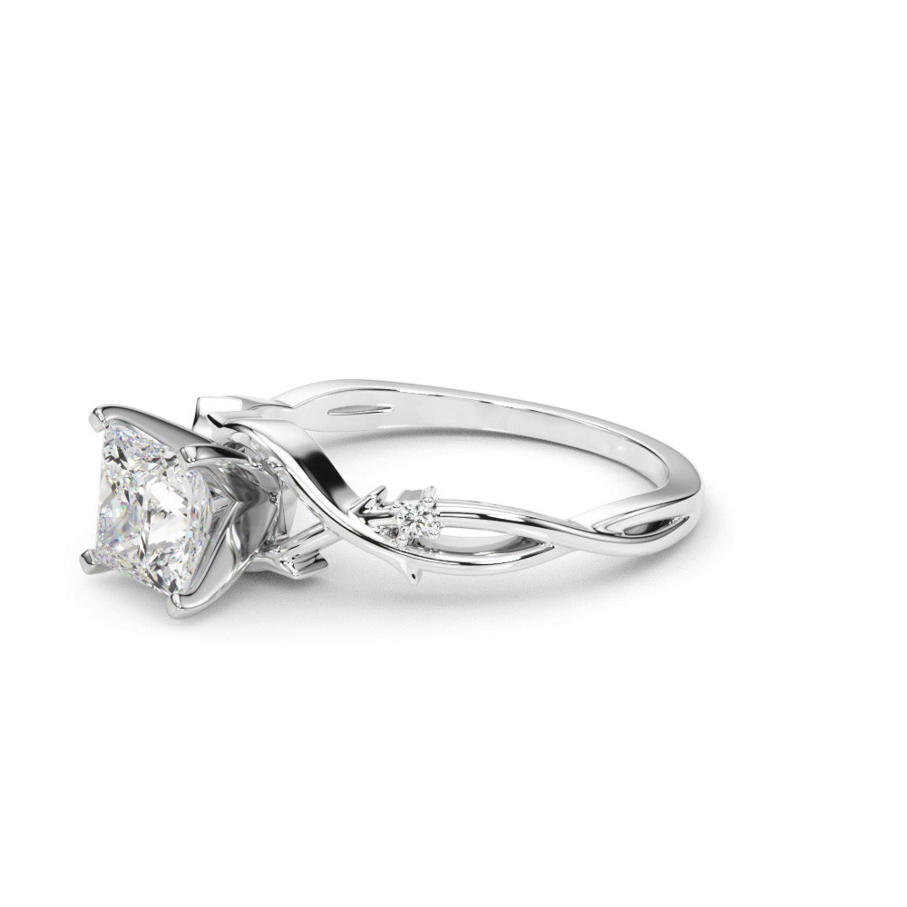 360 degree view of Vine Nature Inspired Engagement Ring