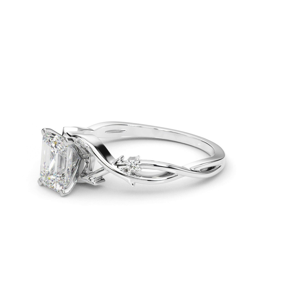 360 degree view of Vine Nature Inspired Engagement Ring