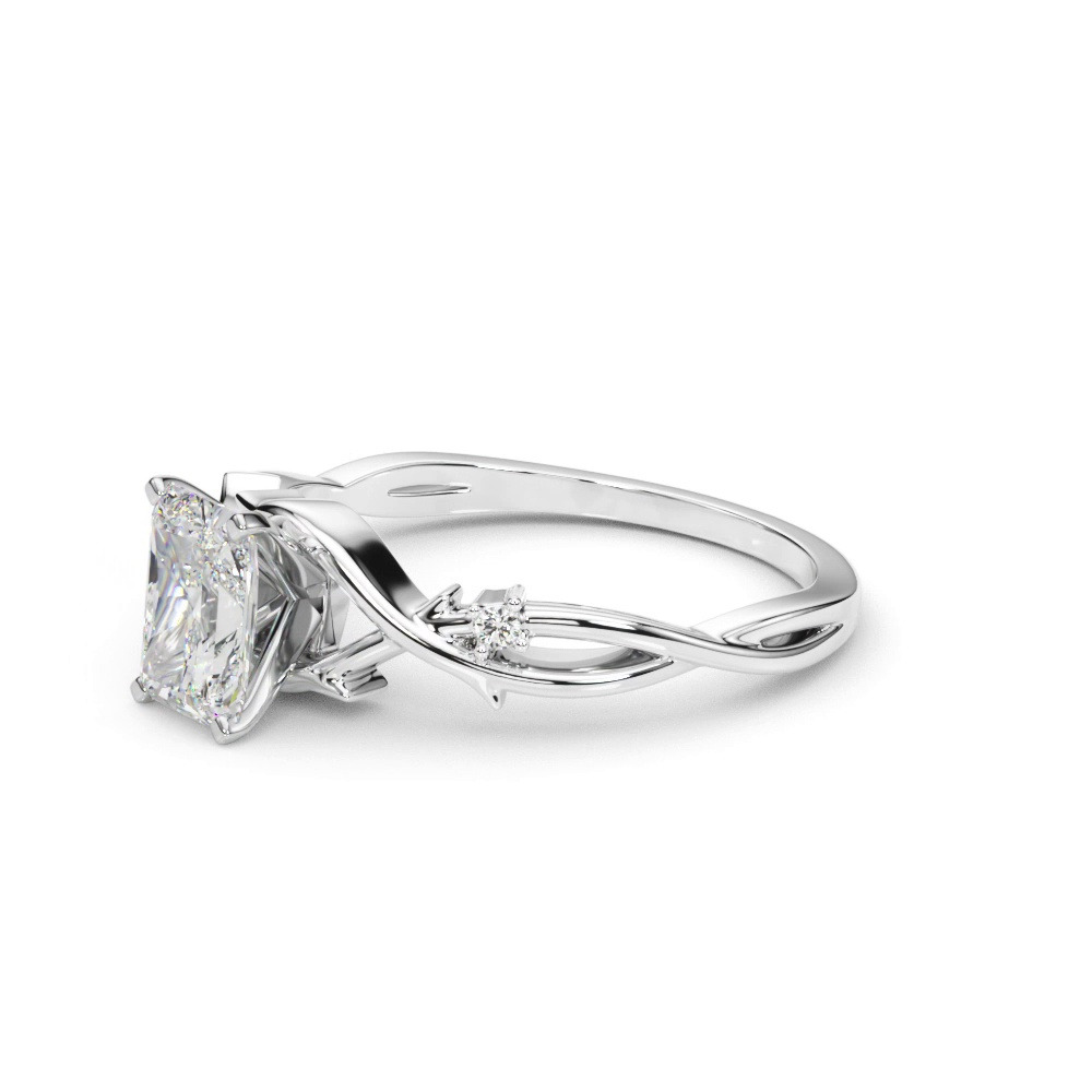 360 degree view of Vine Nature Inspired Engagement Ring