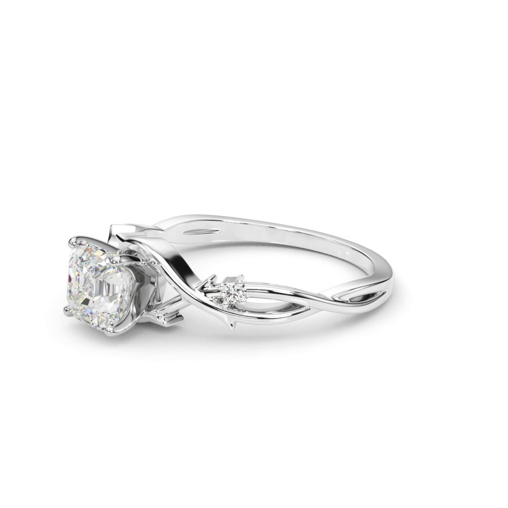 360 degree view of Vine Nature Inspired Engagement Ring