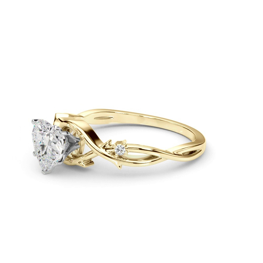 360 degree view of Vine Nature Inspired Engagement Ring