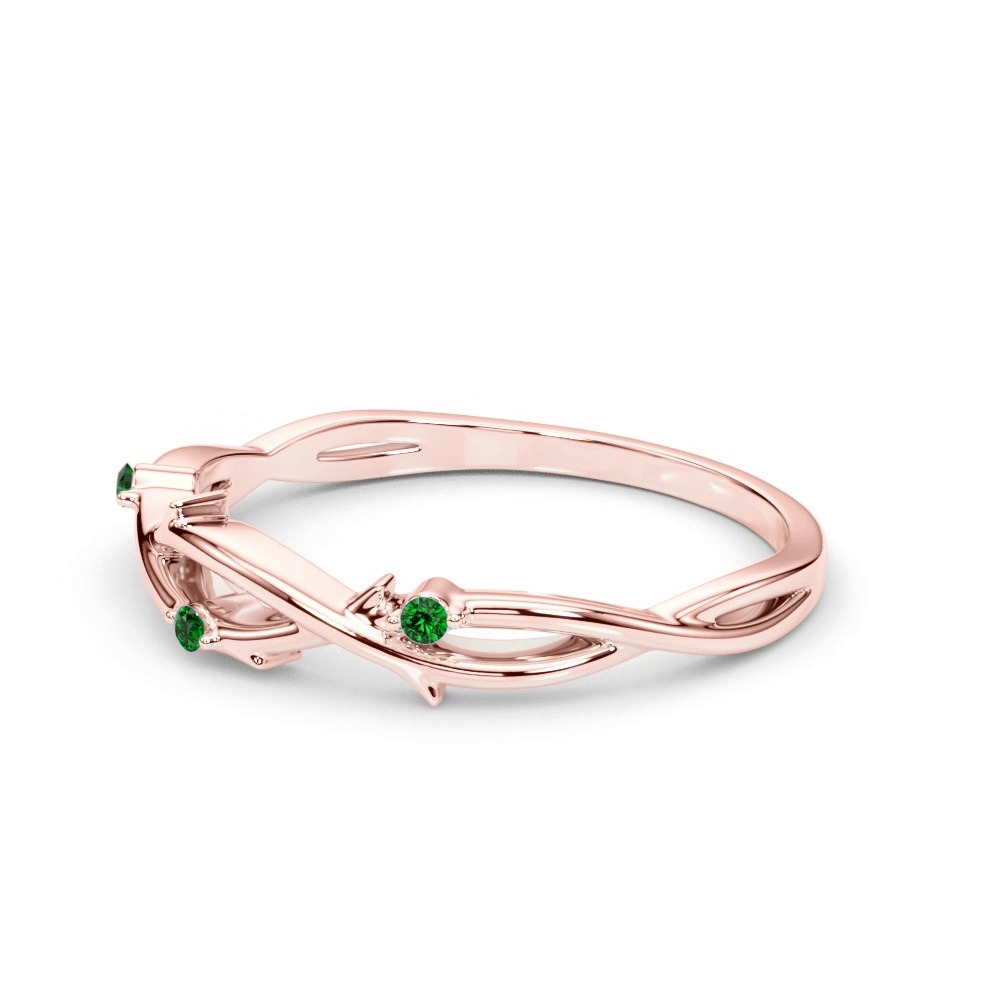 360 degree view of Vine Emerald Band