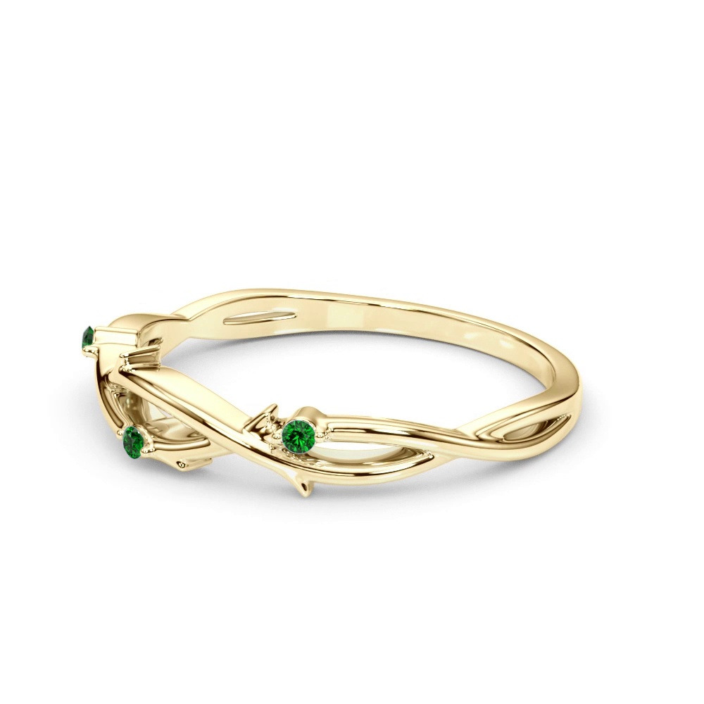 360 degree view of Vine Emerald Band