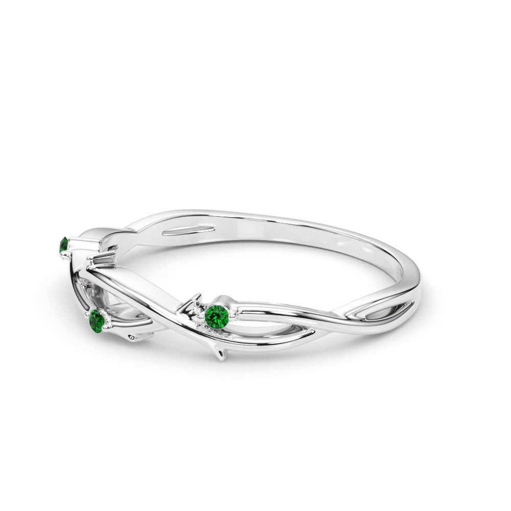 360 degree view of Vine Emerald Band
