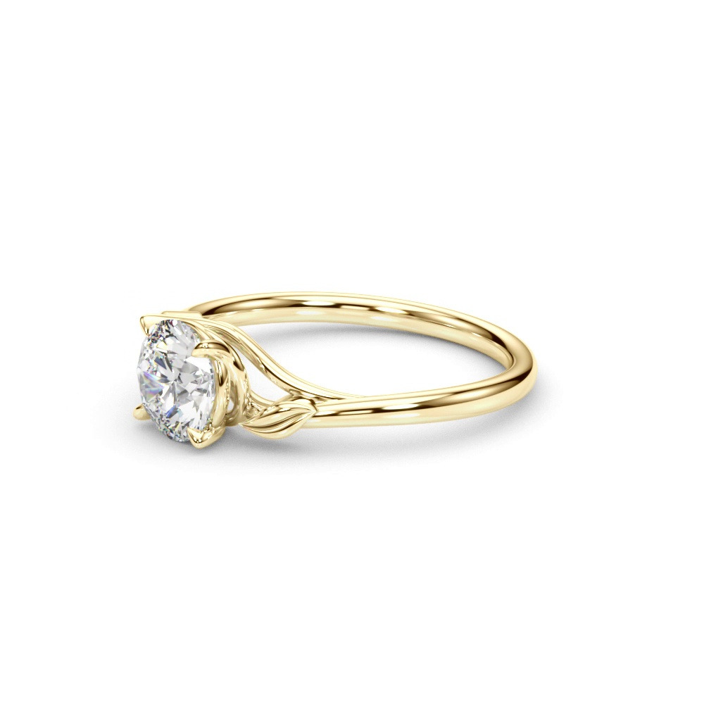 360 degree view of Alex Nature Inspired Solitaire Engagement Ring