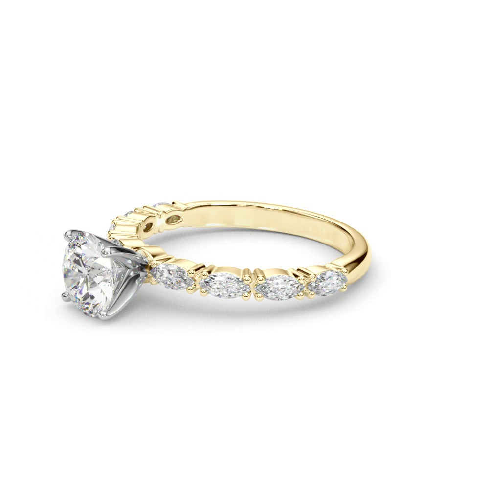 360 degree view of Alanis Marquise Diamond Engagement Ring
