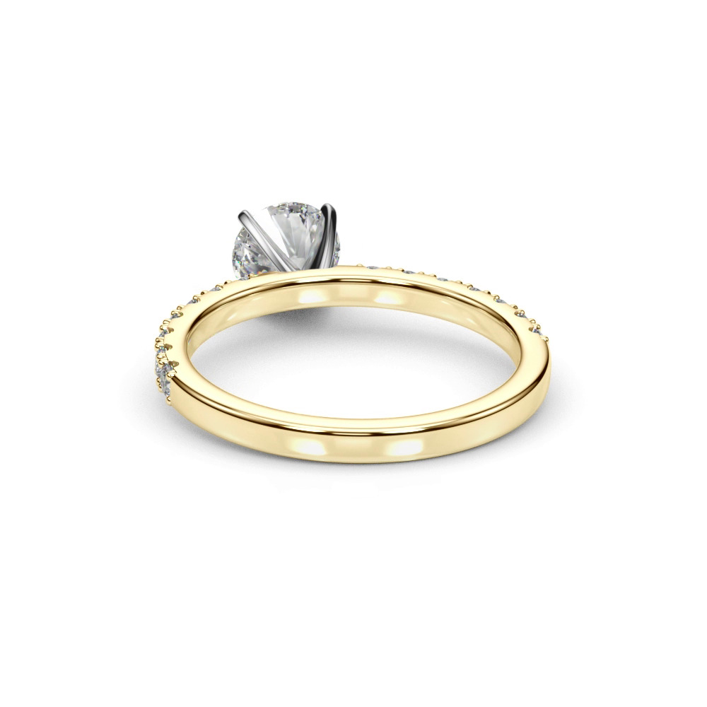 360 degree view of Lindsey Pave Diamond Engagement Ring