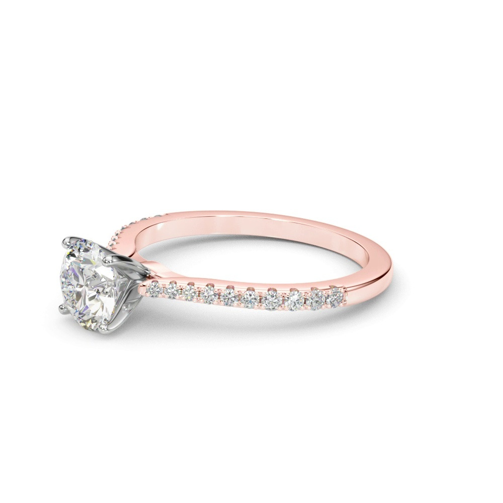 360 degree view of Salida Classic Tapered Pave Diamond Engagement Ring