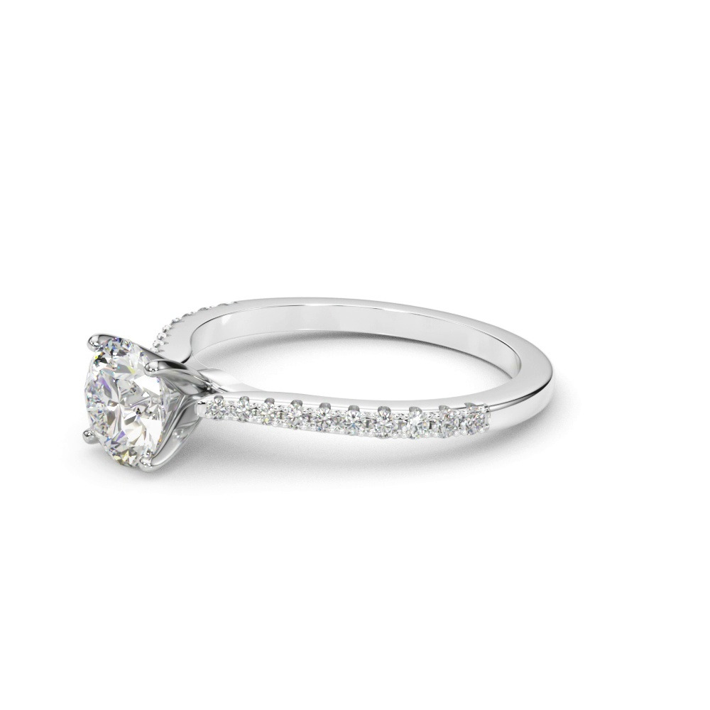 360 degree view of Salida Classic Tapered Pave Diamond Engagement Ring
