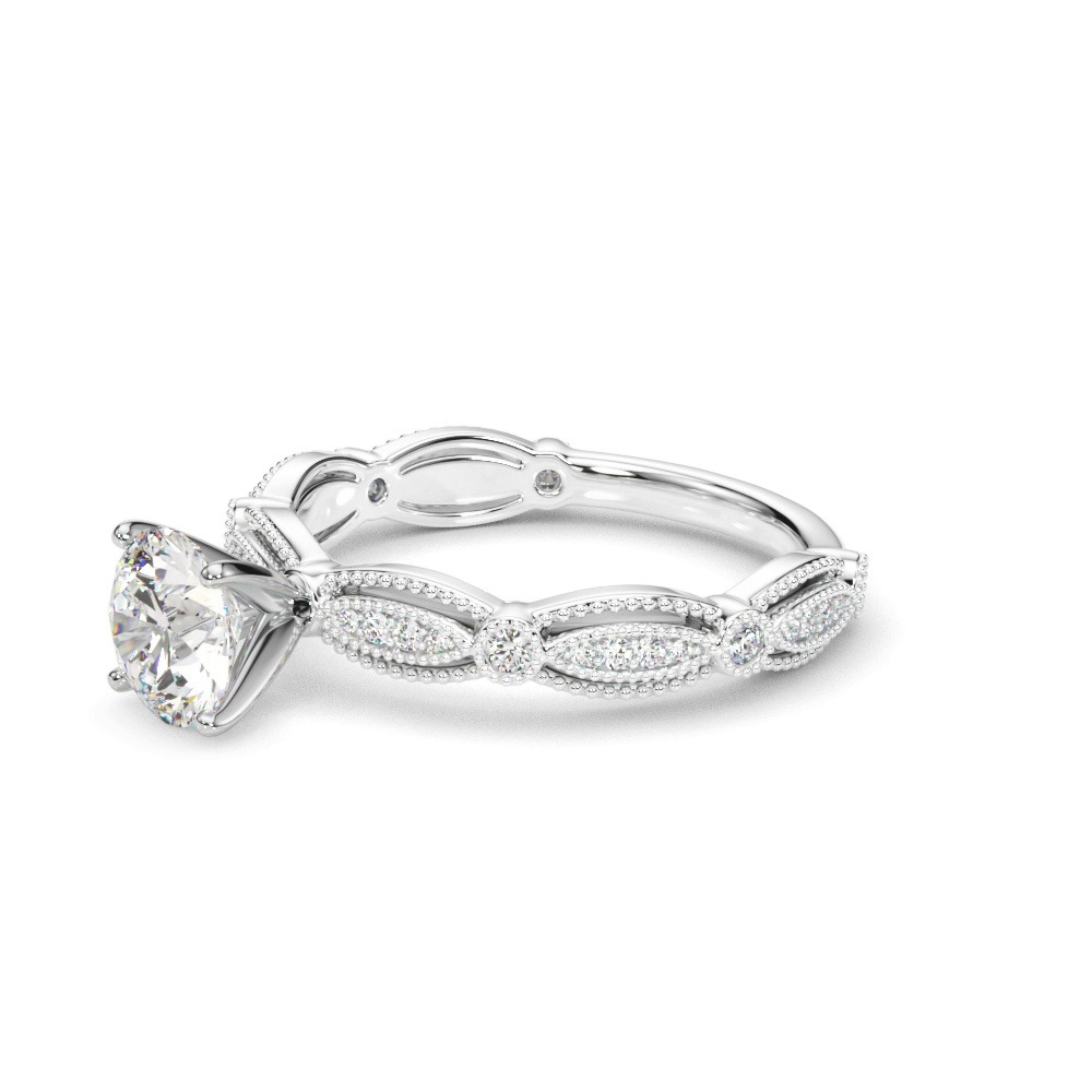 360 degree view of Topazia Vintage Inspired Engagement Ring