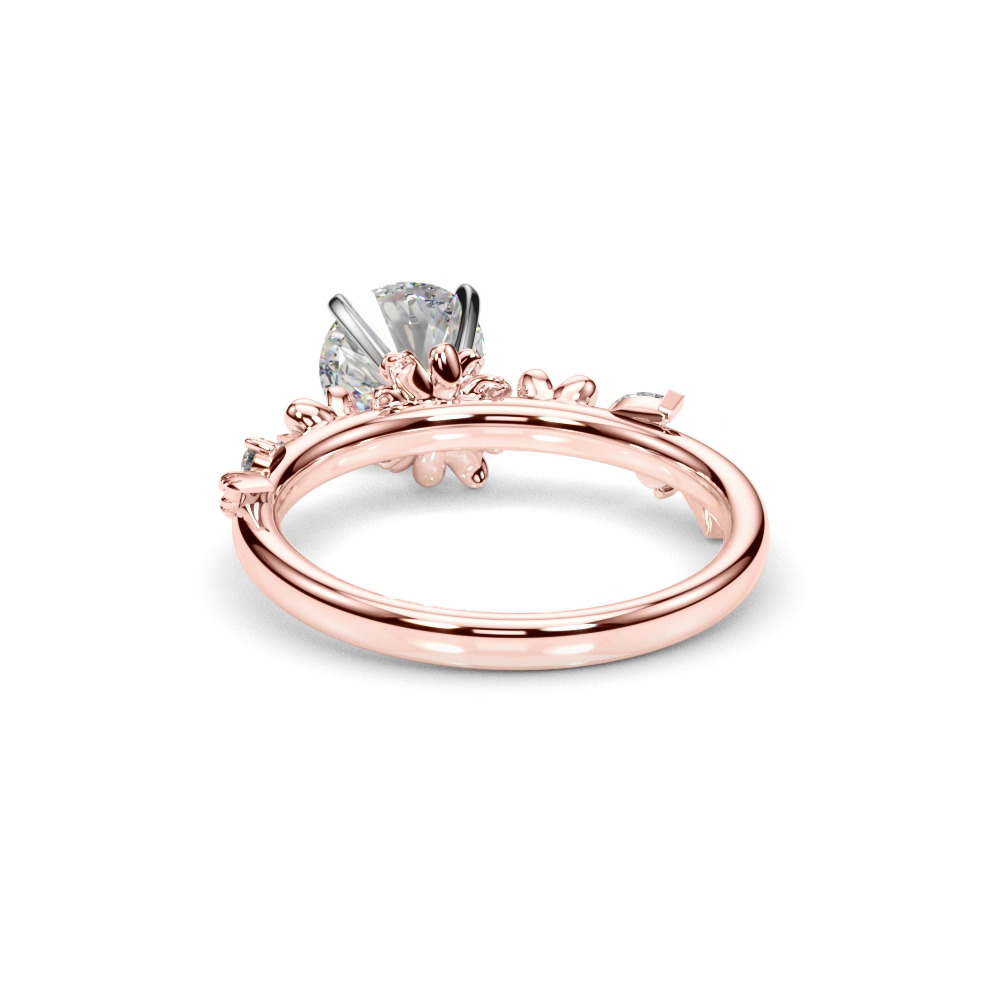 360 degree view of Tulum Floral Engagement Ring