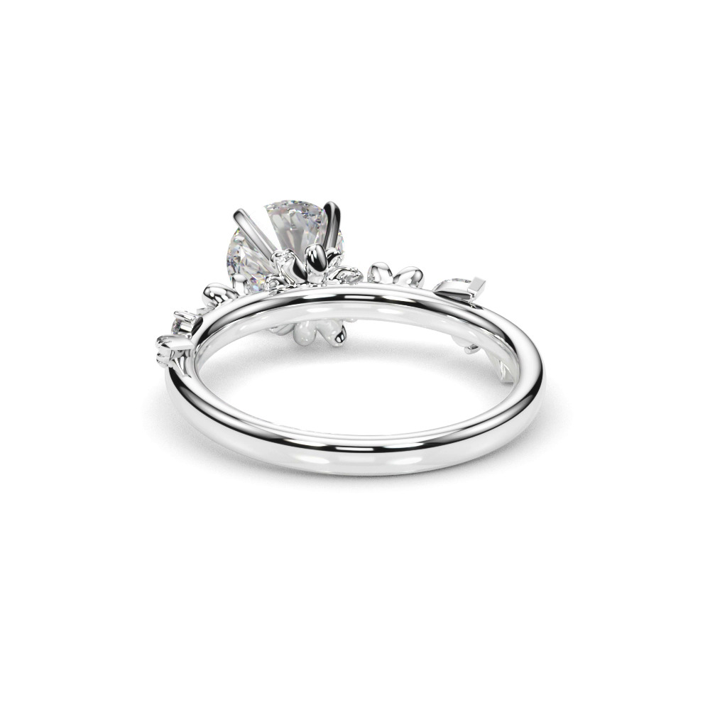 360 degree view of Tulum Floral Engagement Ring