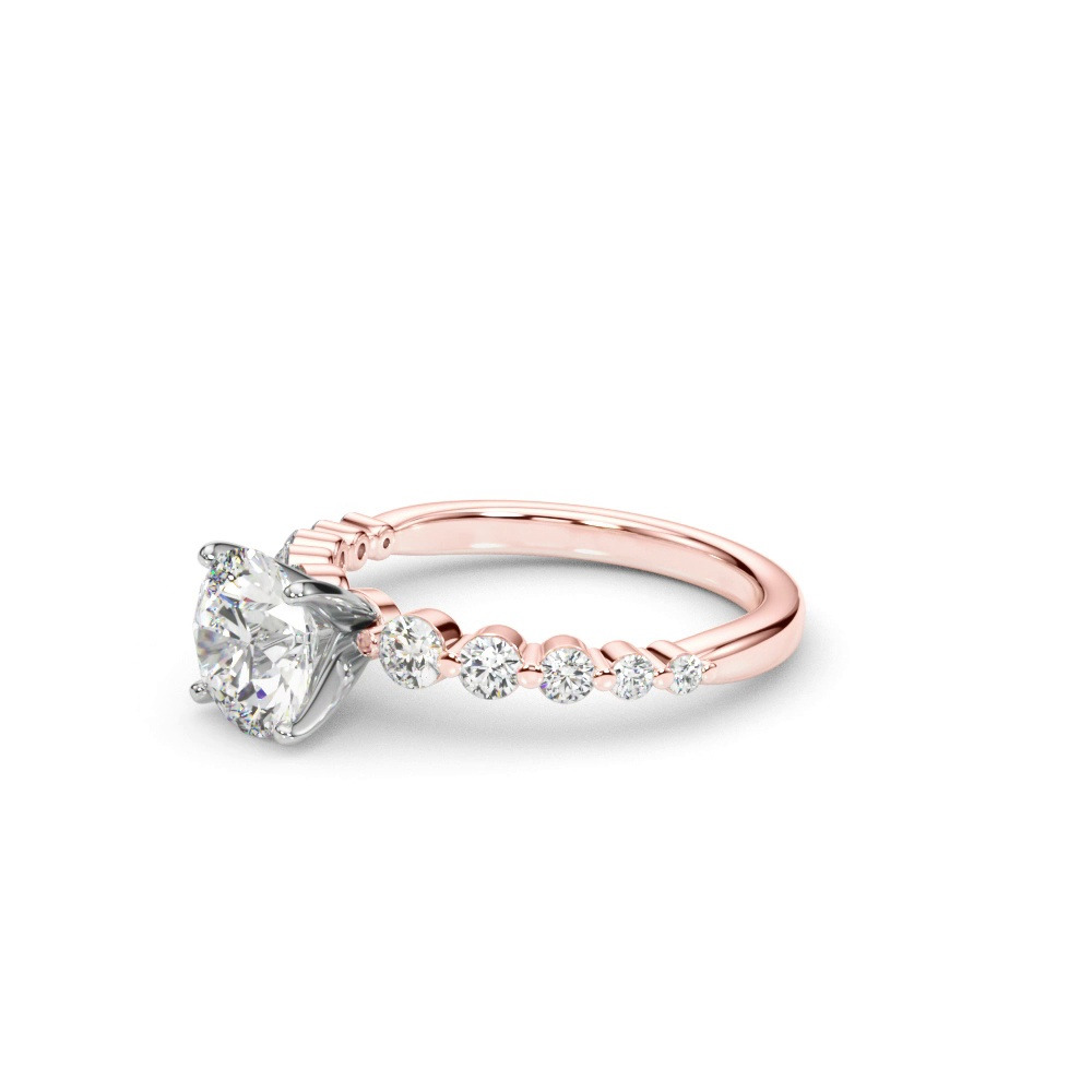360 degree view of Rhossili Floating Graduated Diamond Engagement Ring