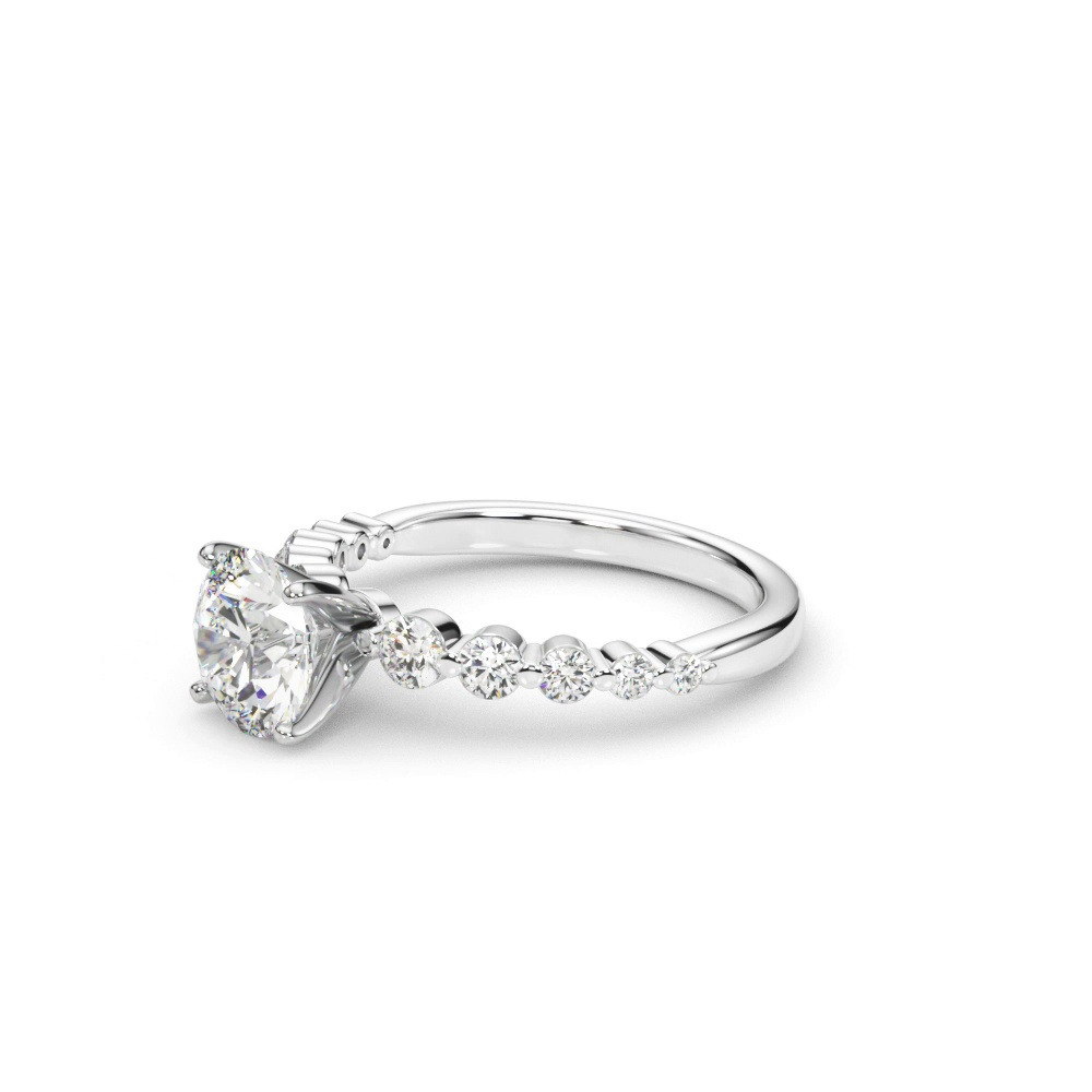 360 degree view of Rhossili Floating Graduated Diamond Engagement Ring