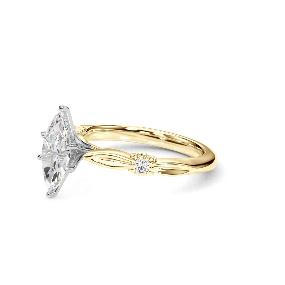 360 degree view of Amorette Vintage Engagement Ring