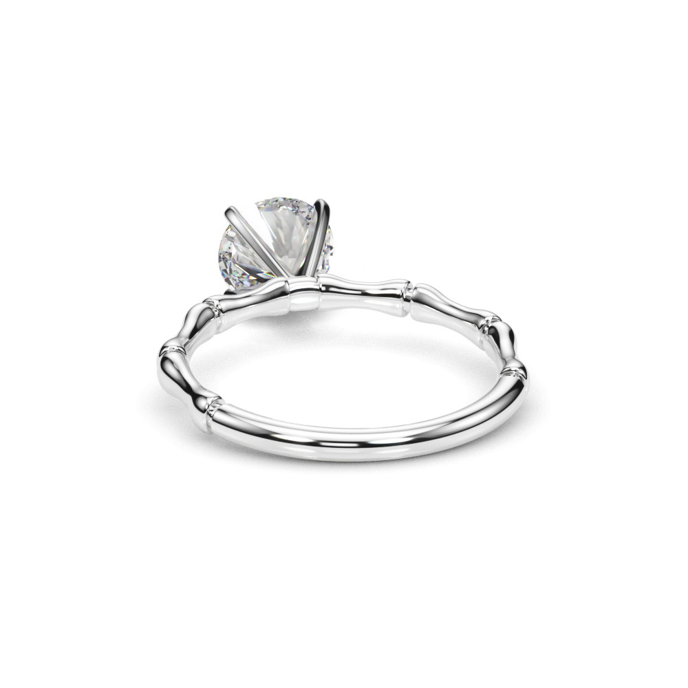 360 degree view of Veronique Bamboo Solitaire Engagement Ring